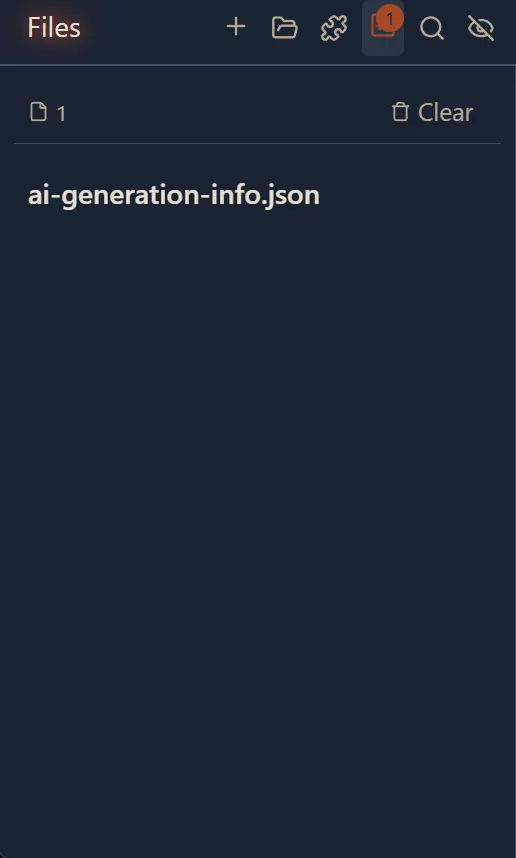 Checked Files panel showing selected files list with clear button
